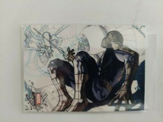 2018 Upper Deck Marvel Masterpieces Preliminary Art Spider - Man Vs Doc Ock