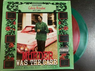 Snoop Dogg Murder Was The Case Red Green Double Lp Vinyl 1994 Death Row Records
