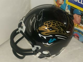 R.  Jay Soward Autographed Jacksonville Jaguars Riddell Mini Helmet Signed Auto
