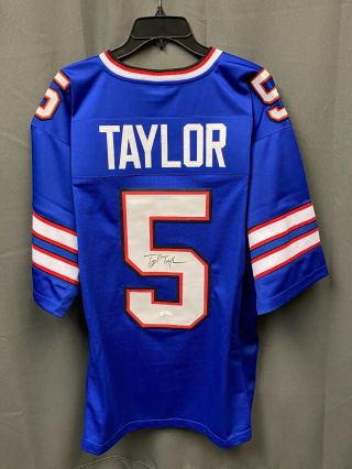 Tyrod Taylor 5 Signed Buffalo Bills Jersey Autographed Sz Xl Jsa Witnessed