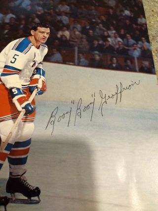 Montreal Canadiens Bernie Boom Boom Geoffrion Signed Hockey Book Photo Nhl