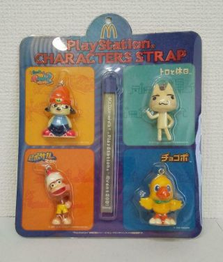 Parappa The Rapper Toro And Holiday Chocobo Ape Escape : 4 Strap Charm Ps