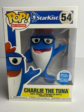 Funko Pop Ad Icons Starkist 54 Charlie The Tuna Funko Shop Excl.  W/protector