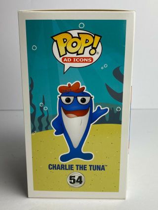 Funko Pop Ad Icons Starkist 54 Charlie the Tuna Funko Shop Excl.  W/Protector 2