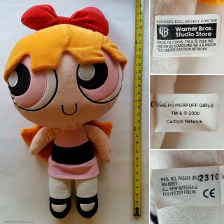 2000 Warner Bros Cartoon Network Powerpuff Girls Blossom 24 " Jumbo Plush Doll