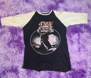 Rare Ozzy Osbourne 1981 Blizzard Of Ozz Tour Shirt True Vintage