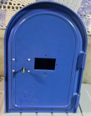Vintage Cast Iron Police Call Box - With Key - Very Heavy And