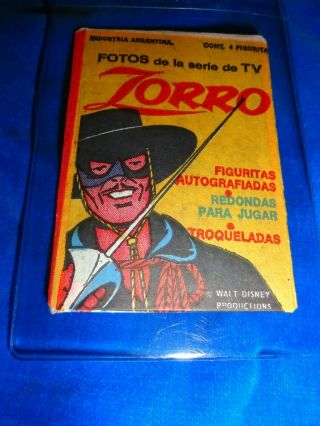 Vintage Walt Disney Zorro Tv Pack From Argentina - As Pictured