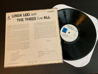 LINDA LOU & The Three For All RARE PRIVATE FUNK SOUL LOUNGE LP Tulsa DERRICK EX 2
