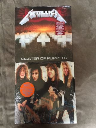 Metallica: Master Of Puppets Remastered & Garage Days Orange Vinyl.  Like