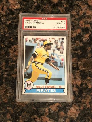 1979 Topps Willie Stargell Pittsburgh Pirates 55 Baseball Card Psa 9