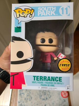 Funko Pop South Park : Terrance Chase Edition With Canadian Flag