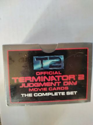 Official T2 Terminator 2 Judgment Day Movie Trading Cards Complete Set (1991)