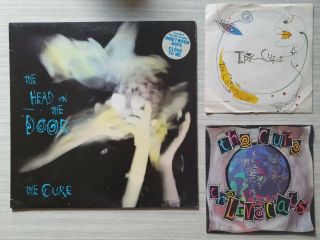 The Cure Vinyl Bundle: Head On The Door Lp,  Caterpillar & Love Cats 7 " Es Kp518