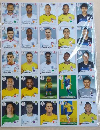 Panini World Cup 2018 Russia Update Set With 100 Stickers Brazil Version