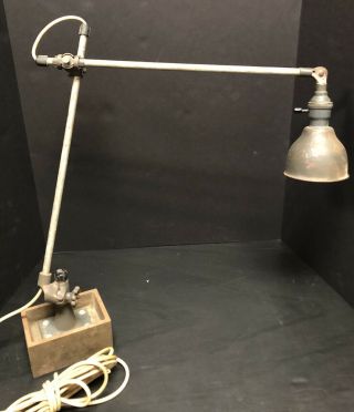 Vintage Oc White Lamp Light Industrial Machinist Adjustable Articulated
