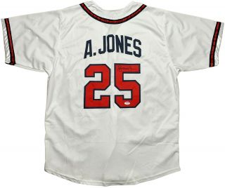 Andruw Jones Autographed Signed Jersey Mlb Atlanta Braves Psa