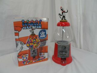 Dr.  Seuss Vintage Silver Cat In The Hat Gumball Machine