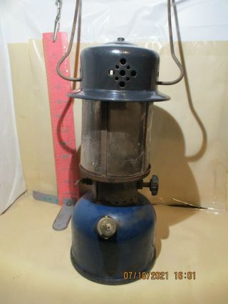 Coleman 243a Mica Globe Lantern - In As Found Shape,  But Pumps Up,  Valves Work