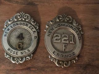 Antique Vintage London Fire Department Badge Pin Pins