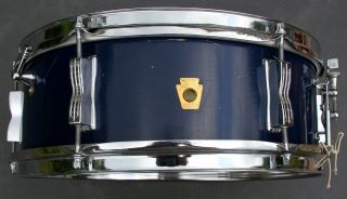 Vintage Ludwig Pioneer Snare Drum Aug 1967 Keystone Badge Blue Lacquer