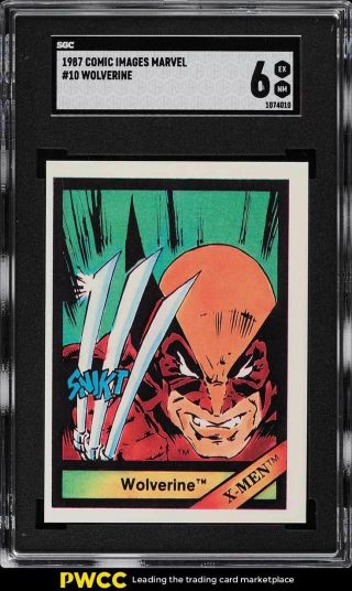 1987 Comic Images Marvel Wolverine 10 Sgc 6 Exmt