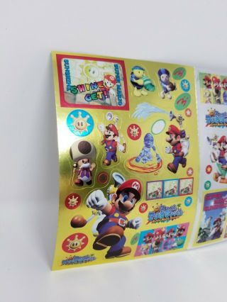 Mario Sunshine sticker pamphlet sheet 3