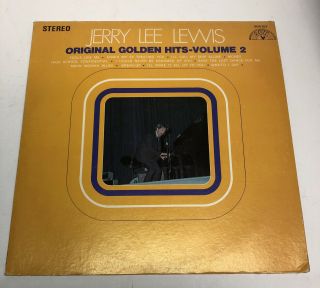 Jerry Lee Lewis Autographed Signed Lp.  Vinyl.  Golden Hits Vol 2