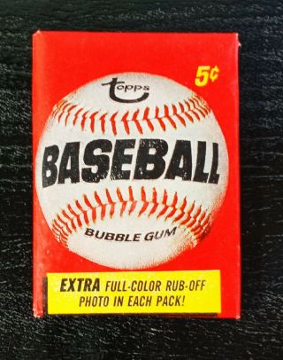 1966 Topps Baseball Vintage Wax Pack