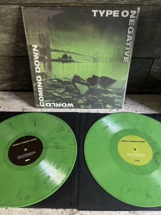 World Coming Down By Type O Negative (double Lp,  Green)