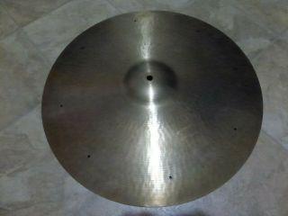 Vintage Paiste Formula 602 20 " Thin Ride Cymbal With 8 Rivet Holes - 2189 Grams