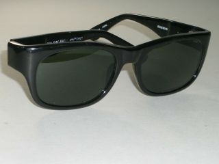 Vintage B&l Ray - Ban W1413 Vyal G15 Uv Thick Black Ebony Bohemian Sunglasses