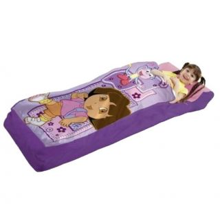 Dora The Explorer Ready Bed.  Toddler - Air Bed With Foot Pump.  Madison On Pillow.