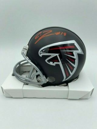 Calvin Ridley Signed Autographed Atlanta Falcons Mini Helmet Hologram