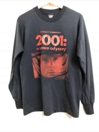 Vintage 2001 A Space Odyssey Vintage Movie Promo Stanley Kubrick Anniversary L/s