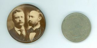 President Theodore Roosevelt & Charles Fairbanks Campaign Jugate Pinback Button