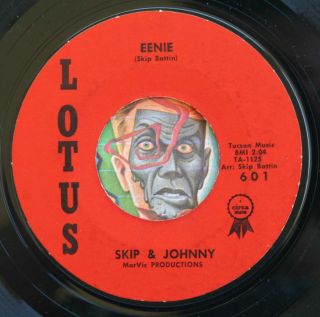 Hear Skip & Johnny 45 Eenie/blues In The Night Garage Instro Surf Tittyshaker