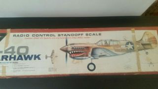 Nos Vintage Top Flight P - 40 Rc - 17 Warhawk Radio Control Niob - Kit No.  Rc - 17