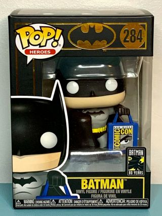Sdcc 2019 Batman (with Bag) Funko Pop Heroes Summer Convention Exclusive 284