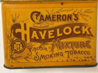 Vintage 4oz Camerons Havelock Tobacco Tin J Marsh & Sons Melbourne Australian