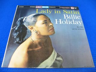Billie Holiday - Lady In Satin - 1958 Lp Columbia Cs 8048 6 - Eye Stereo Vg,  Vinyl