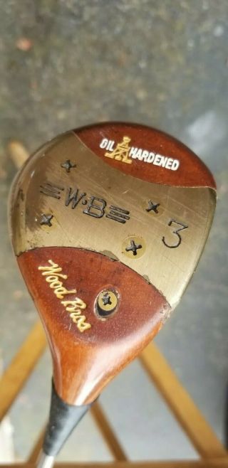 Vintage Texas Golf Co.  Wood Brothers 3 Wood,  Regular Flex Steel,