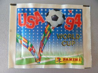 Vintage 1994 Panini Usa 94 World Cup Soccer Sticker Pack Made In Italy