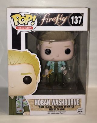 Hoban Washburne Firefly Funko Pop 137 Comes In Pop Protector - Box Has Damage
