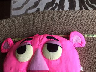 Pink Panther Vintage Face Plush Stuffed Head Pillow Play by Play 1994 Rare 2