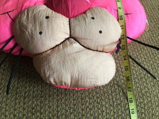 Pink Panther Vintage Face Plush Stuffed Head Pillow Play by Play 1994 Rare 3