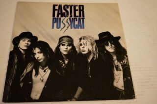 Faster Pussycat S/t 1987 Lp Record,  Insert Vg,  /nm Out Of Print Glam Metal Oop