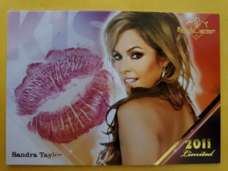 2011 Benchwarmer Limited Sandra Taylor Kiss Card Playboy