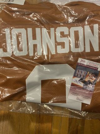 Collin Johnson Signed Texas Longhorns Custom Jersey Jsa Autograph