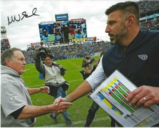 Mike Vrabel Tennessee Titans Signed 8 X 10 Photo Nfl Football Coach Patriots